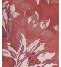Red white purple black natural floral design home décor wallpaper for walls